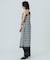 FLOWER PRINT CHECK CAMI DRESS