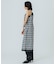 FLOWER PRINT CHECK CAMI DRESS