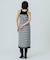 FLOWER PRINT CHECK CAMI DRESS
