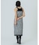 FLOWER PRINT CHECK CAMI DRESS