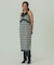 FLOWER PRINT CHECK CAMI DRESS