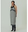 FLOWER PRINT CHECK CAMI DRESS
