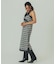 FLOWER PRINT CHECK CAMI DRESS