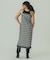 FLOWER PRINT CHECK CAMI DRESS