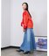 PANEL DENIM LONG SKIRT