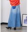 PANEL DENIM LONG SKIRT