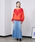 PANEL DENIM LONG SKIRT
