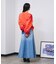 PANEL DENIM LONG SKIRT