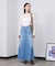 PANEL DENIM LONG SKIRT