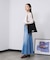 PANEL DENIM LONG SKIRT