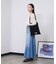 PANEL DENIM LONG SKIRT