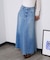 PANEL DENIM LONG SKIRT