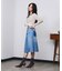 PANEL DENIM MINI SKIRT