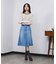 PANEL DENIM MINI SKIRT
