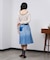 PANEL DENIM MINI SKIRT