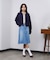 PANEL DENIM MINI SKIRT