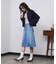 PANEL DENIM MINI SKIRT