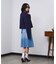 PANEL DENIM MINI SKIRT