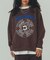 EMBROIDERY PRINT FRINGE SWEAT