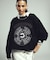 EMBROIDERY PRINT FRINGE SWEAT