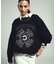 EMBROIDERY PRINT FRINGE SWEAT