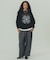 EMBROIDERY PRINT FRINGE SWEAT