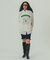EMBROIDERY PRINT FRINGE SWEAT