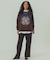 EMBROIDERY PRINT FRINGE SWEAT