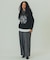 EMBROIDERY PRINT FRINGE SWEAT