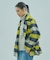 SHAGGY CHECK COAT