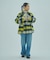SHAGGY CHECK COAT