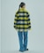 SHAGGY CHECK COAT