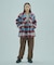 SHAGGY CHECK COAT