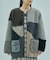 PATCHWORK FAUXFUR COAT
