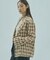 FLOWER PRINT CHECK SHIRT