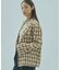 FLOWER PRINT CHECK SHIRT