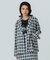 FLOWER PRINT CHECK SHIRT