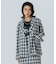 FLOWER PRINT CHECK SHIRT