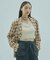 FLOWER PRINT CHECK SHIRT