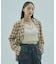 FLOWER PRINT CHECK SHIRT