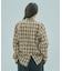 FLOWER PRINT CHECK SHIRT
