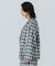 FLOWER PRINT CHECK SHIRT