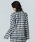 FLOWER PRINT CHECK SHIRT