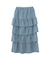 NYLON FRILL SKIRT