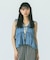 SLV.LESS GATHERED BLOUSE