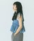 SLV.LESS GATHERED BLOUSE