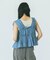 SLV.LESS GATHERED BLOUSE