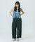 SLV.LESS GATHERED BLOUSE