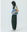 SLV.LESS GATHERED BLOUSE