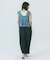 SLV.LESS GATHERED BLOUSE